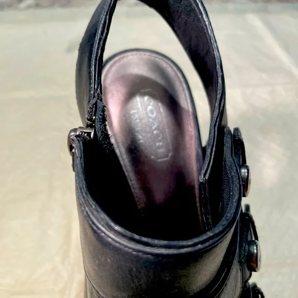 Coach Side Zipper 4” Heels Size 8 - Picture 8 of 8